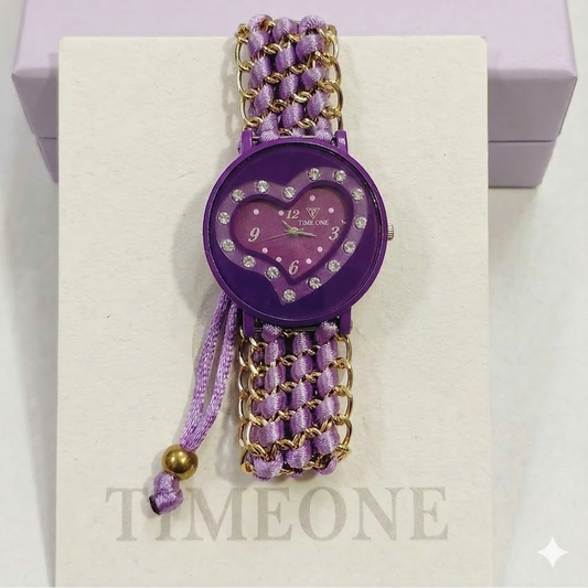 TIMEONE Elegant Heart-Shaped Fashion Watch