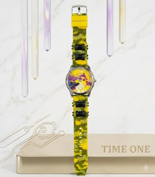 Urban Camo Street Style Watch – Color Splash Dial Edition