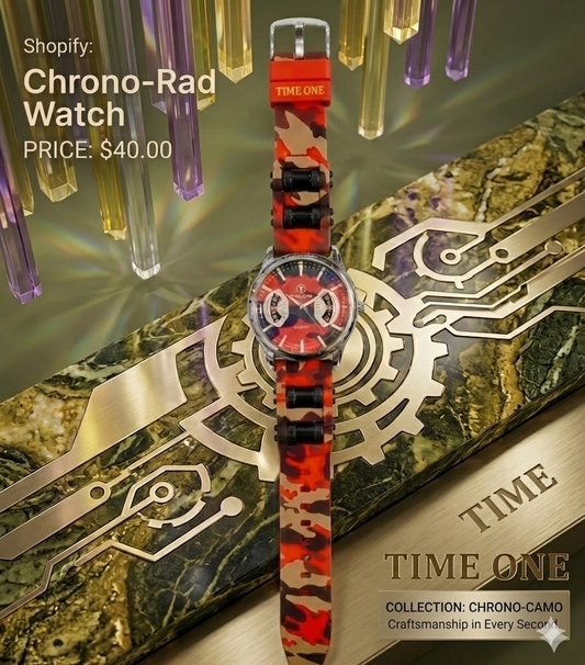 Urban Camo Street Style Watch – Color Splash Dial Edition